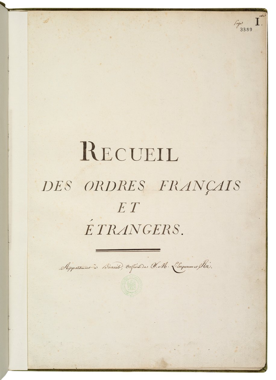 Recueil des Ordres Français et Étrangers by Martin Guillaume Biennais