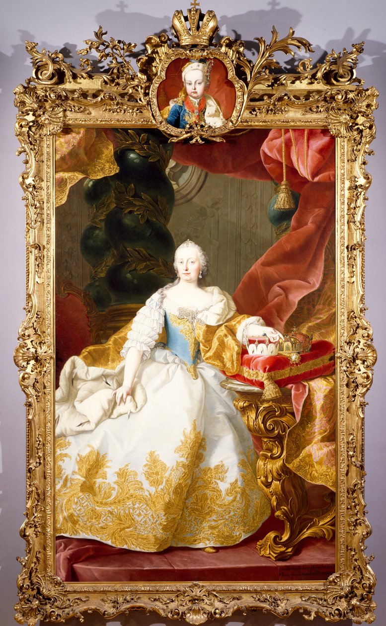 Portrait of Maria Theresa by Martin II Mytens or Meytens