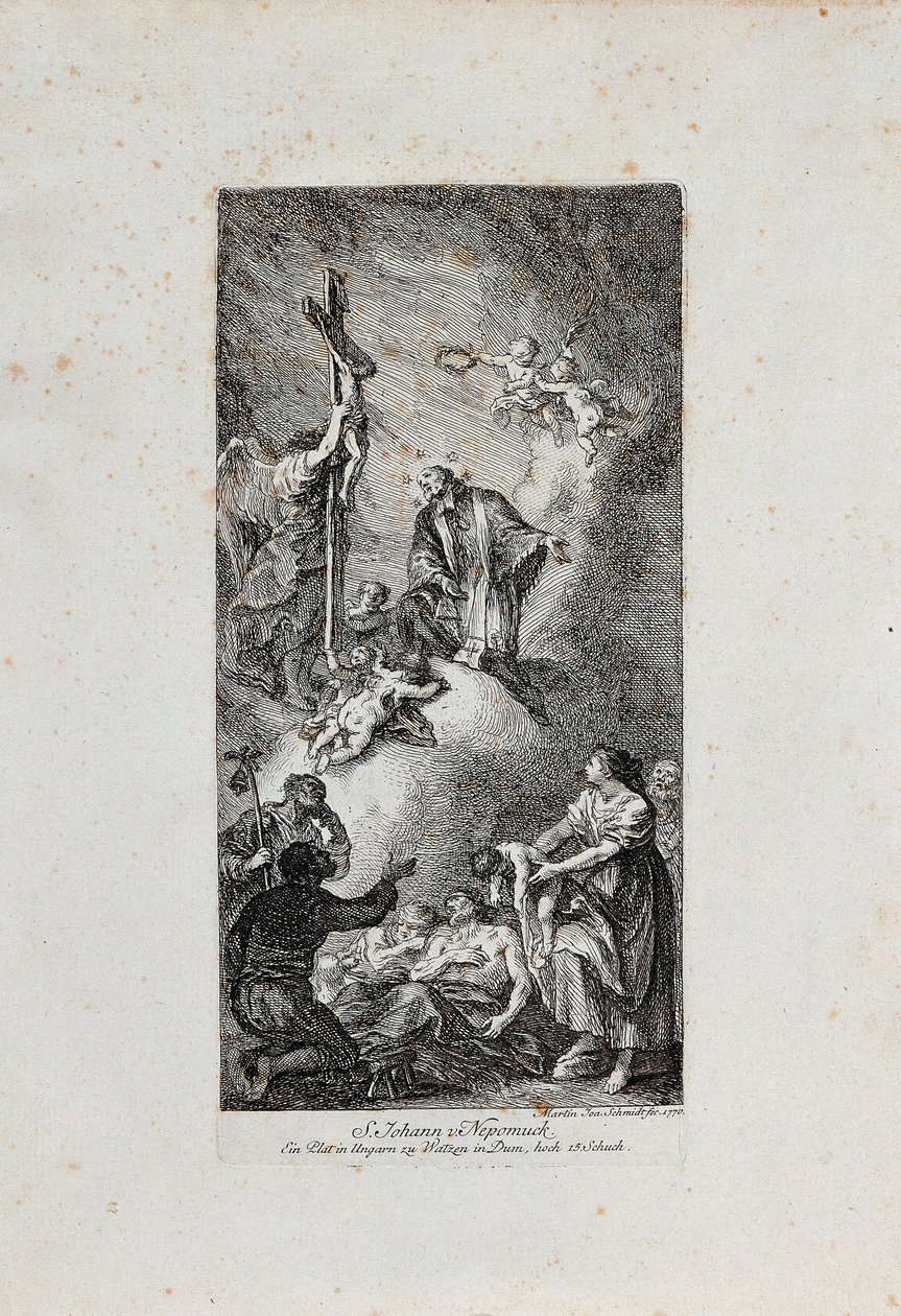 Apotheosis of Saint John of Nepomuk by Martin Johann Schmidt
