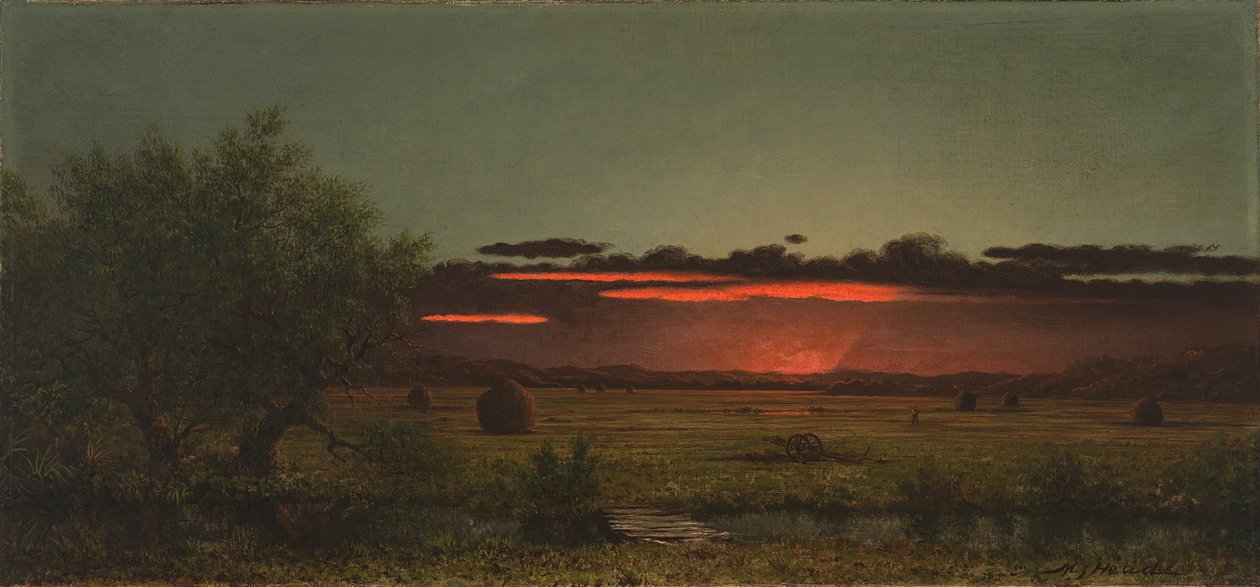 Jersey Meadows at Sunset by Martin Johnson Heade