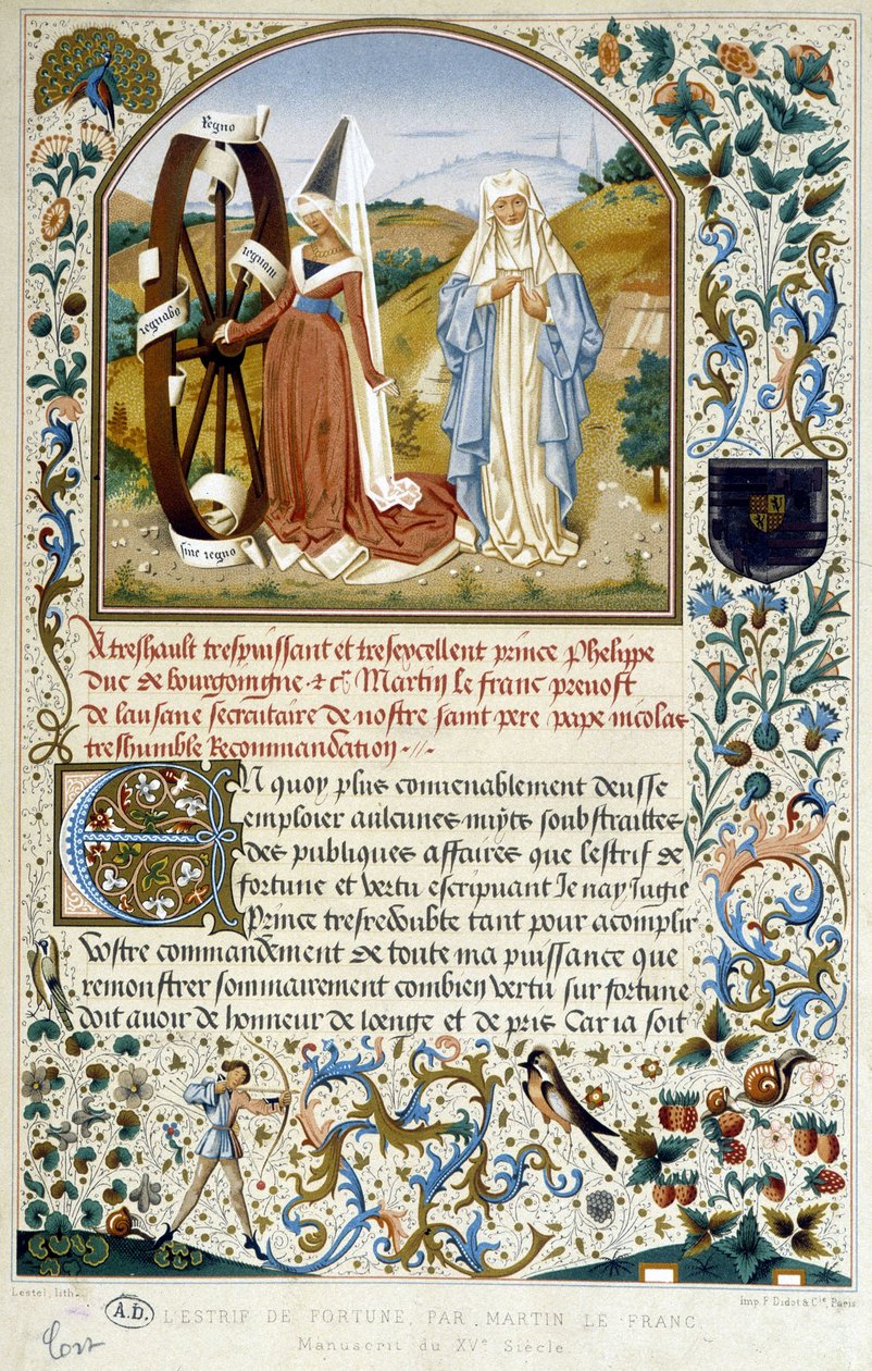 The wheel of fortune - by Martin Le Franc by Martin Le Franc