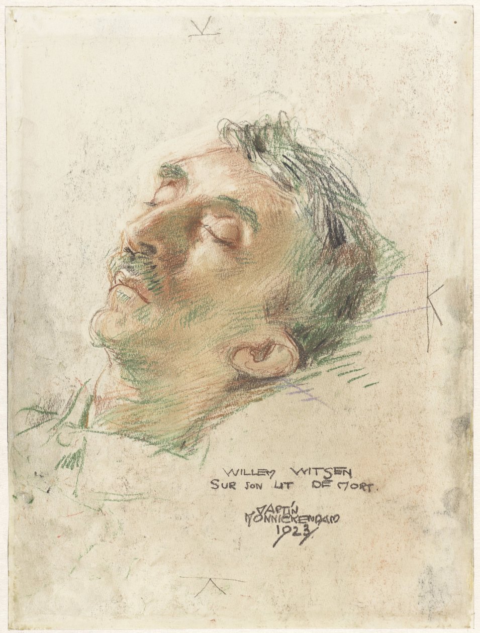 Willem Witsen on His Deathbed by Martin Monnickendam