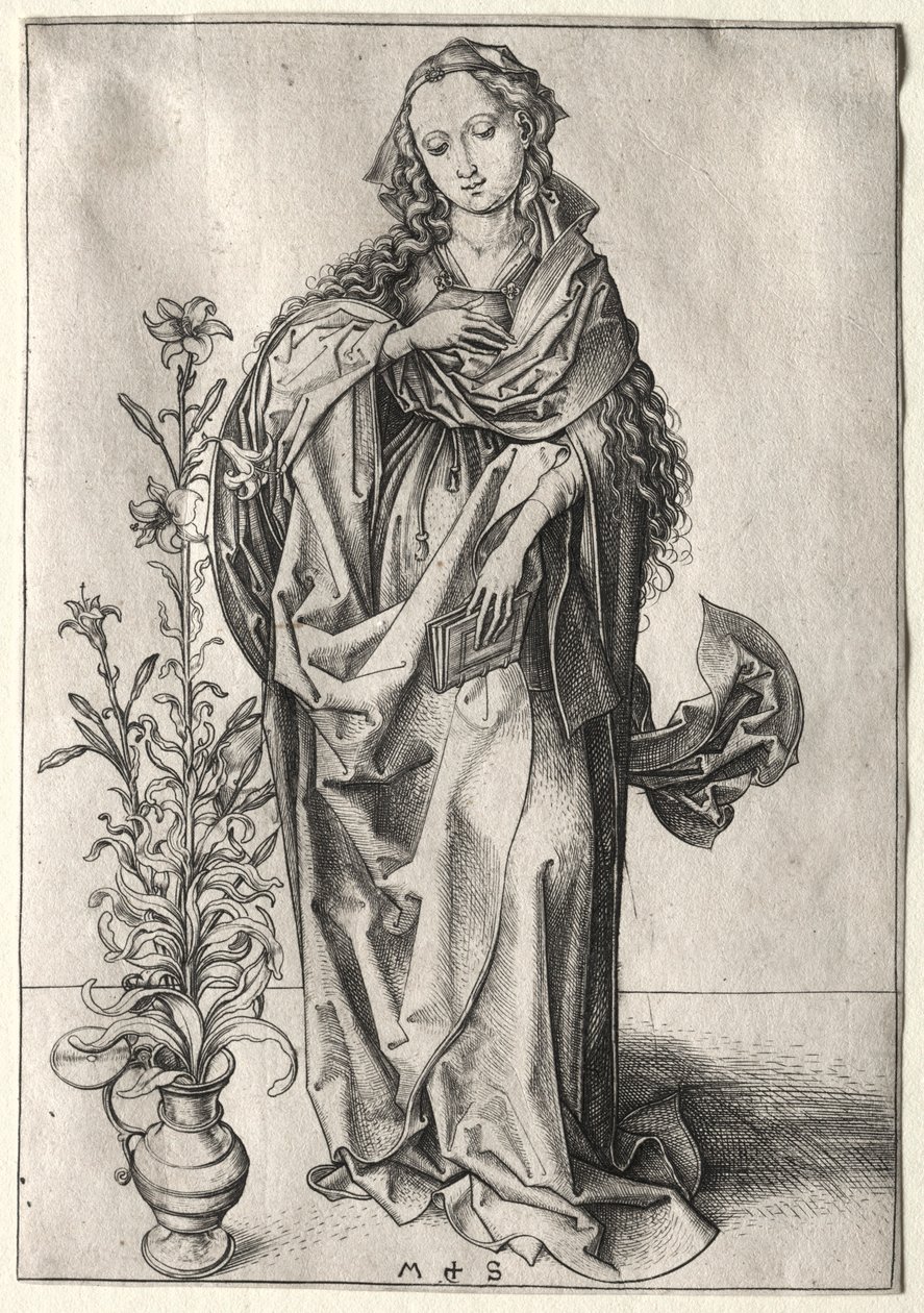 The Virgin of the Annunciation by Martin Schongauer