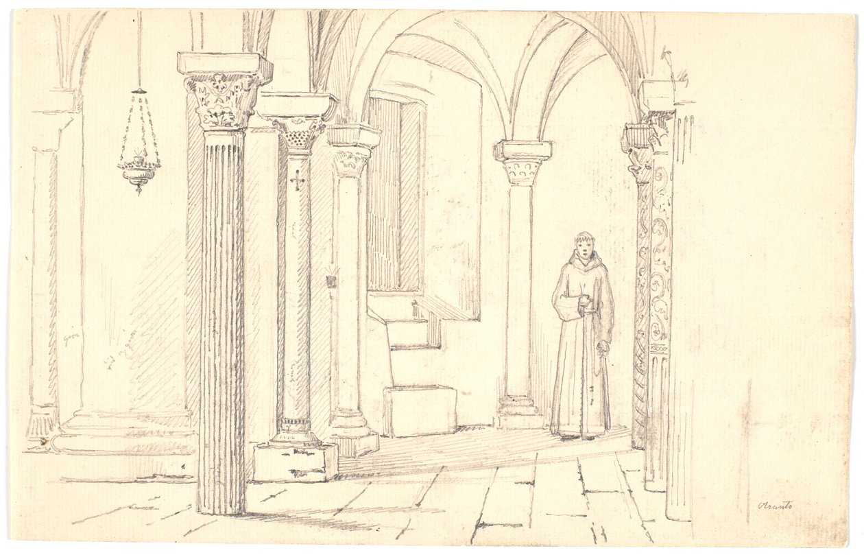 Crypt of the Cathedral, Otranto by Martinus Rørbye