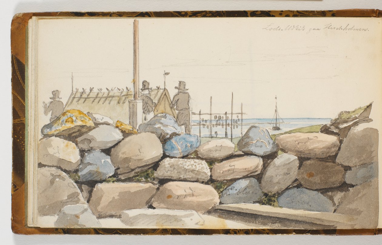 Coastal Landscape with Large Stones in the Foreground by Martinus Rørbye