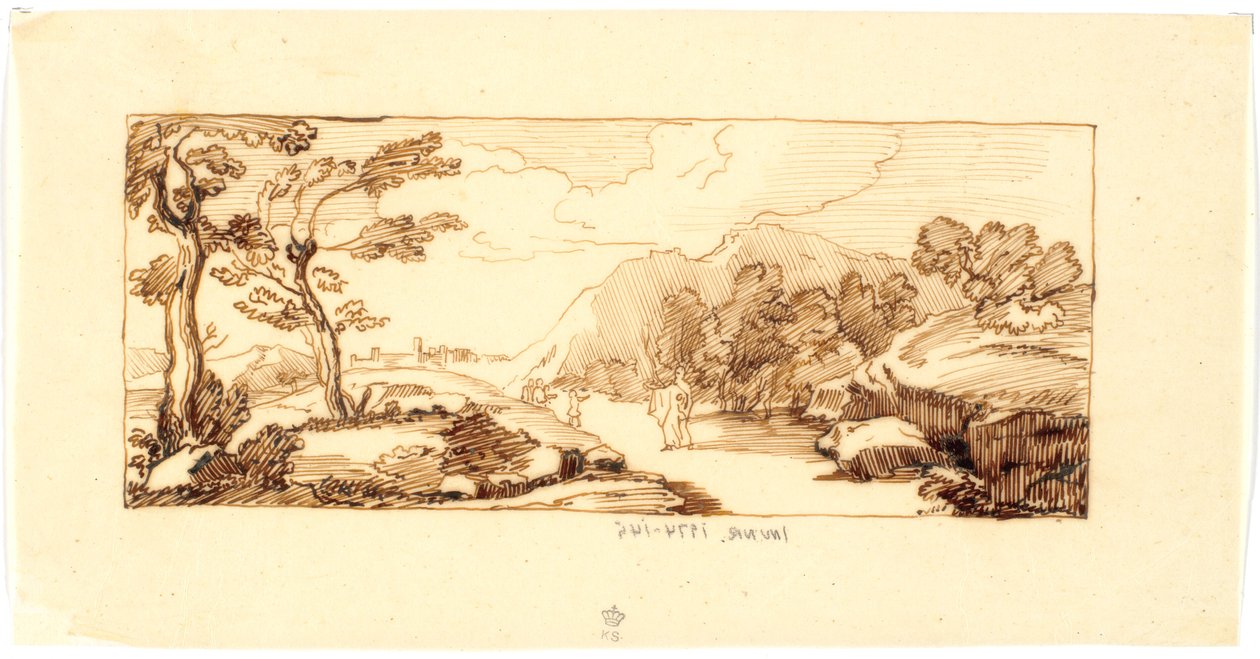 Landscape with Biblical Motif by Martinus Rørbye