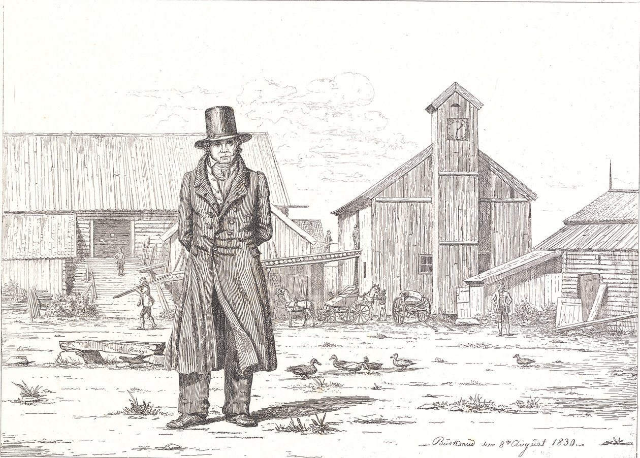 Peter Collet at the Copper Works Buskerud in Norway by Martinus Rørbye