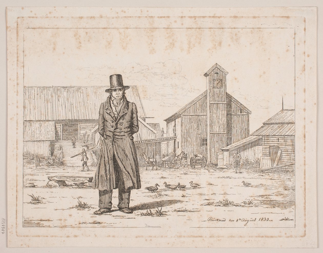 Peter Collet at the Copper Works Buskerud in Norway by Martinus Rørbye