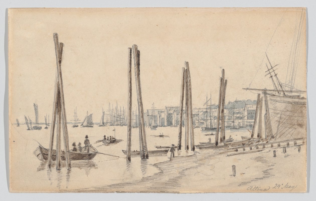 The Coastline of Altona Seen from the East by Martinus Rørbye