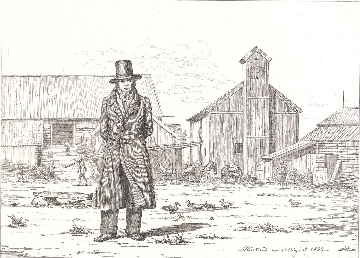 Peter Collet at the Copper Works Buskerud in Norway by Martinus Rørbye