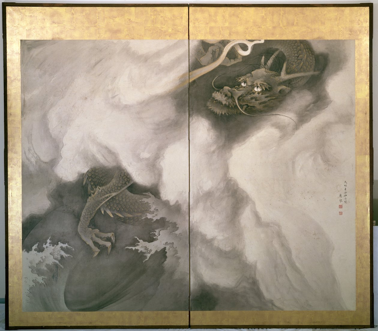 Dragon Screen, Japanese by Maruyama Okyo