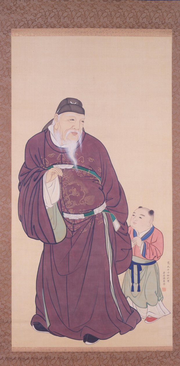 Guo Ziyi with a Child by Maruyama Okyo