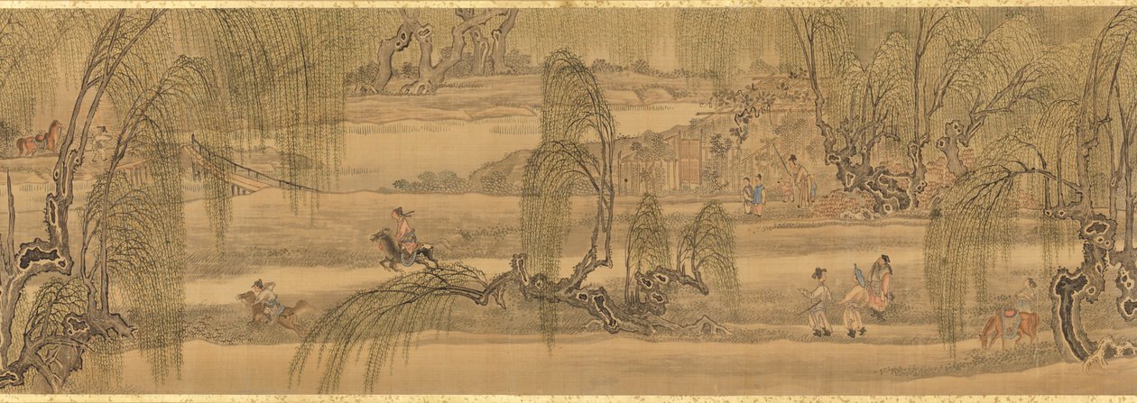 Horseback Riding at West Lake by Maruyama Okyo