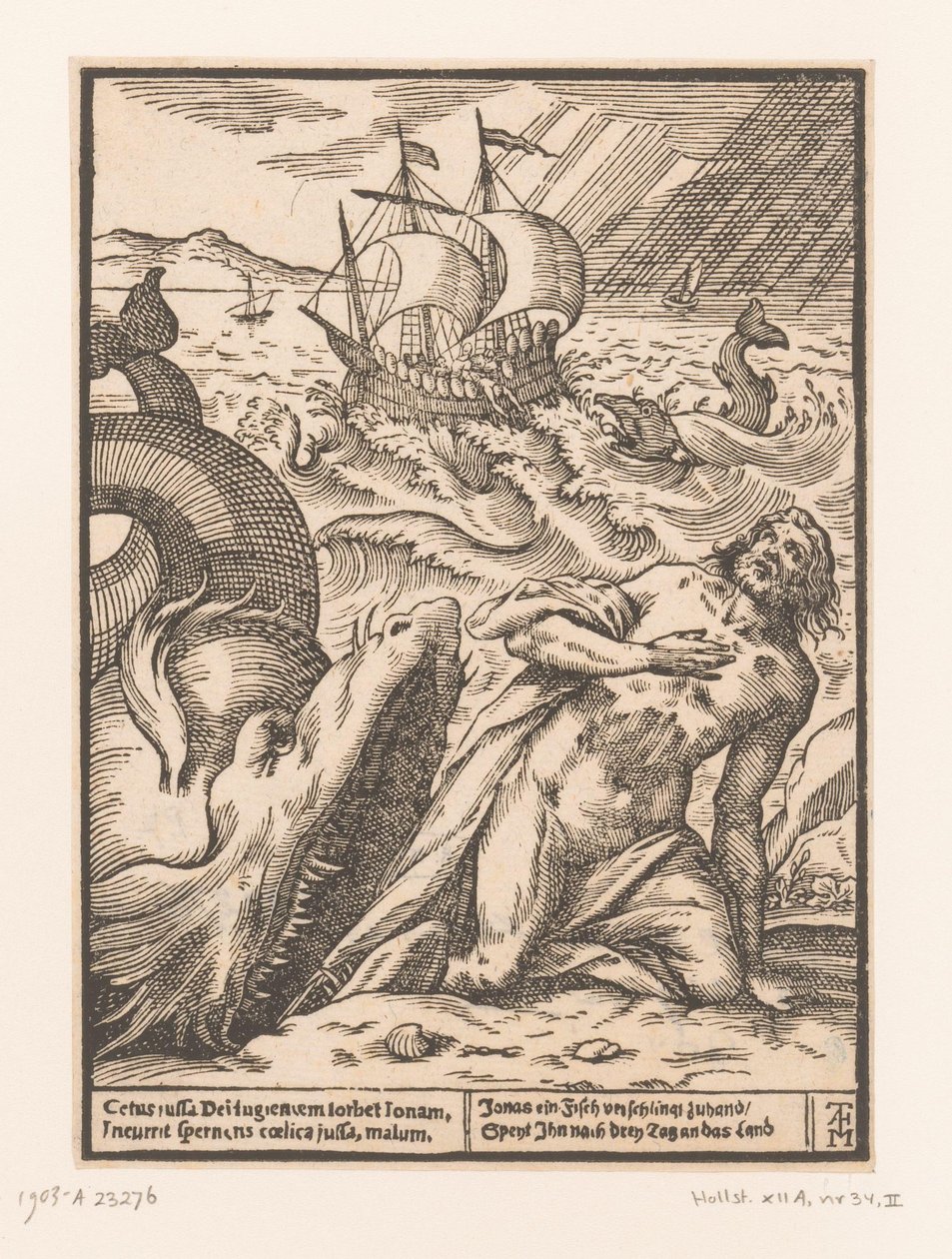 Jonah Thrown on the Shore (Life of Christ, Evangelists, and Saints) by Marx Anton Hannas