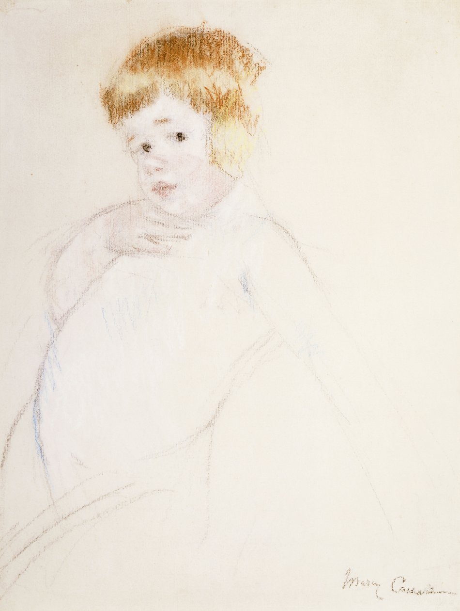 Study for the Baby for The Caress by Mary Cassatt