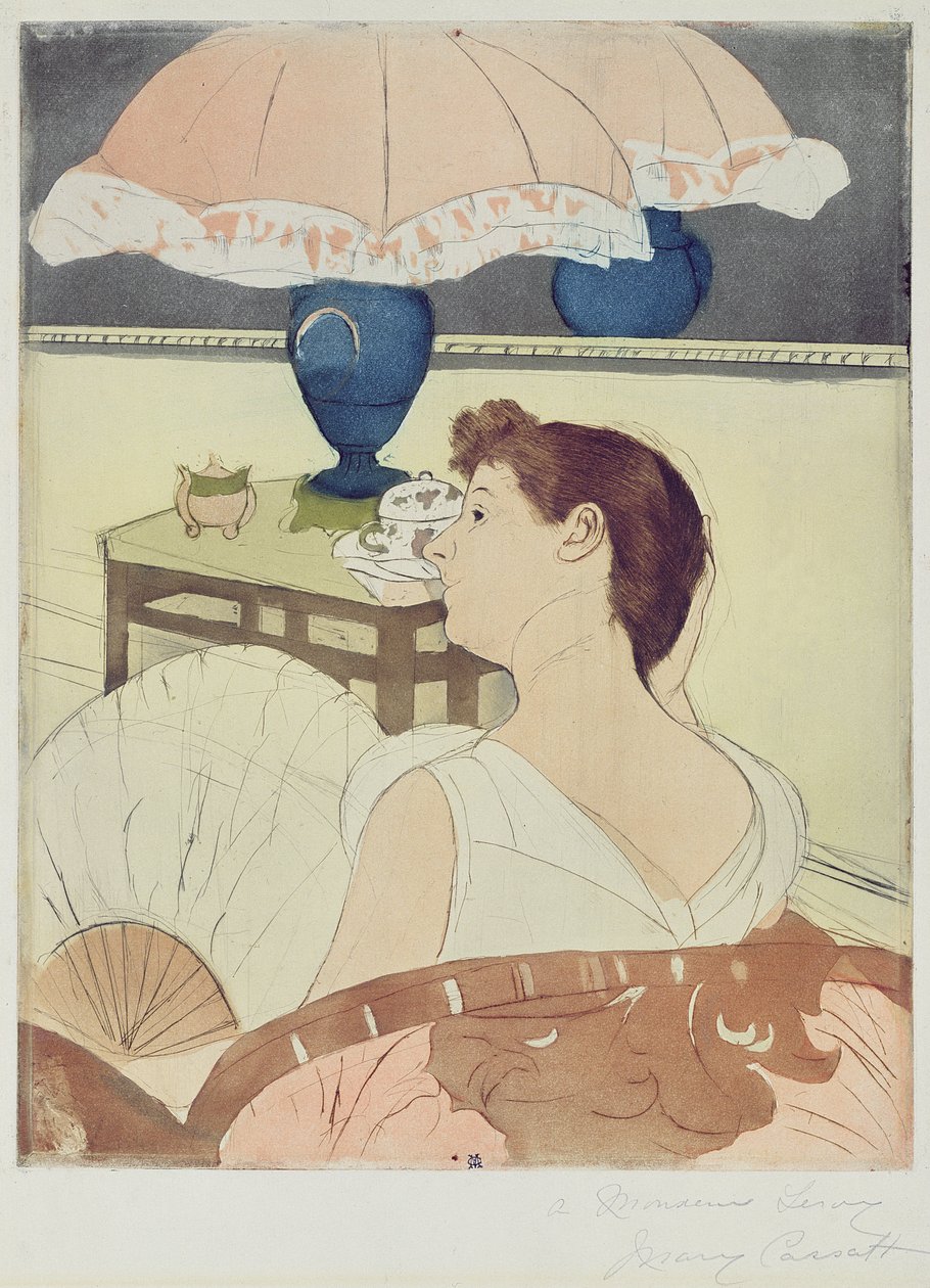 The Lamp, 1891 by Mary Cassatt