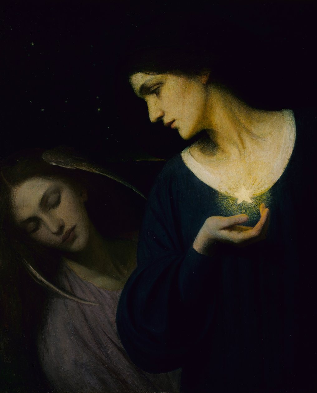 Night and Her Daughter Sleep, 1902 by Mary L. Macomber