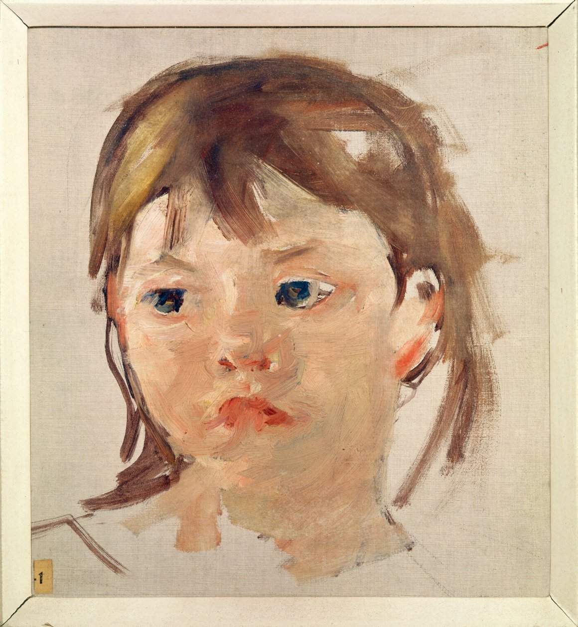 Head of a Young Girl by Mary Stevenson Cassatt