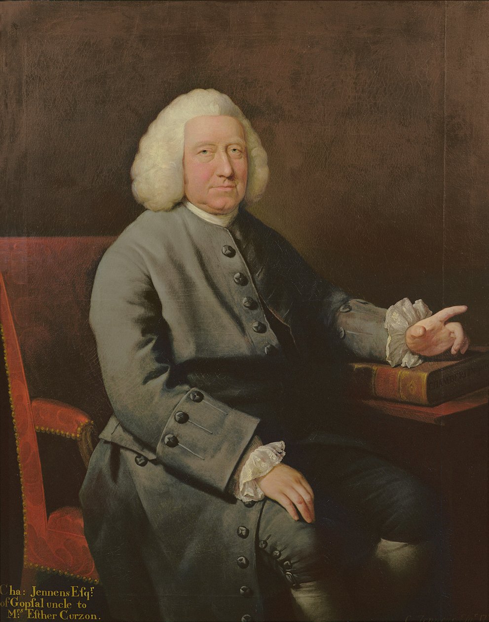Portrait of Charles Jennens, Patron and Friend of Handel by Mason Chamberlin