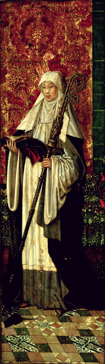 St. Gertrude from the Polyptych of the Confraternity of the Black Heads by Master of The Legend of St. Lucy
