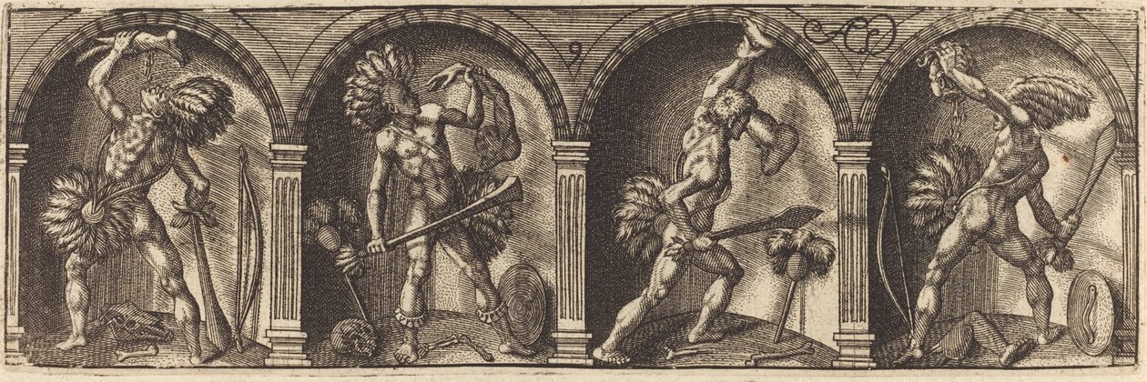 Various Portraits and Figures IX by Master AD