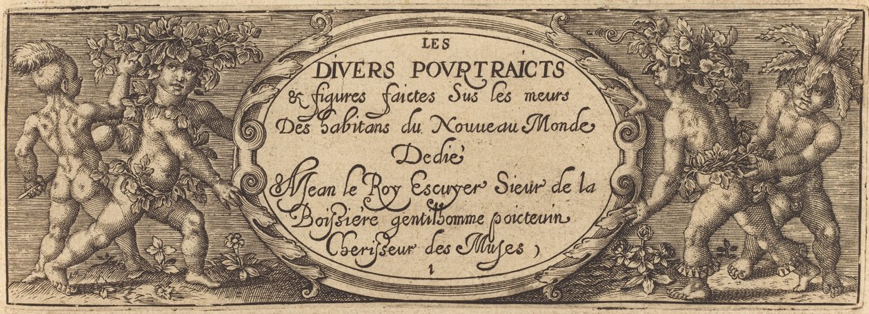 The Various Portraits and Figures I (Title Page) by Master AD