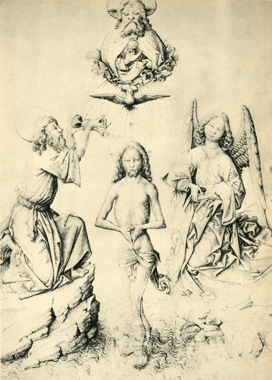 The Baptism of Christ by Master ES