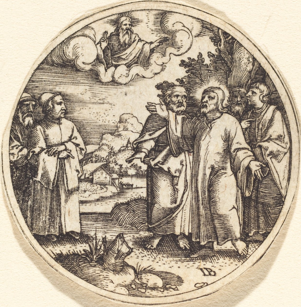 Christ with Three of His Apostles by Master IB