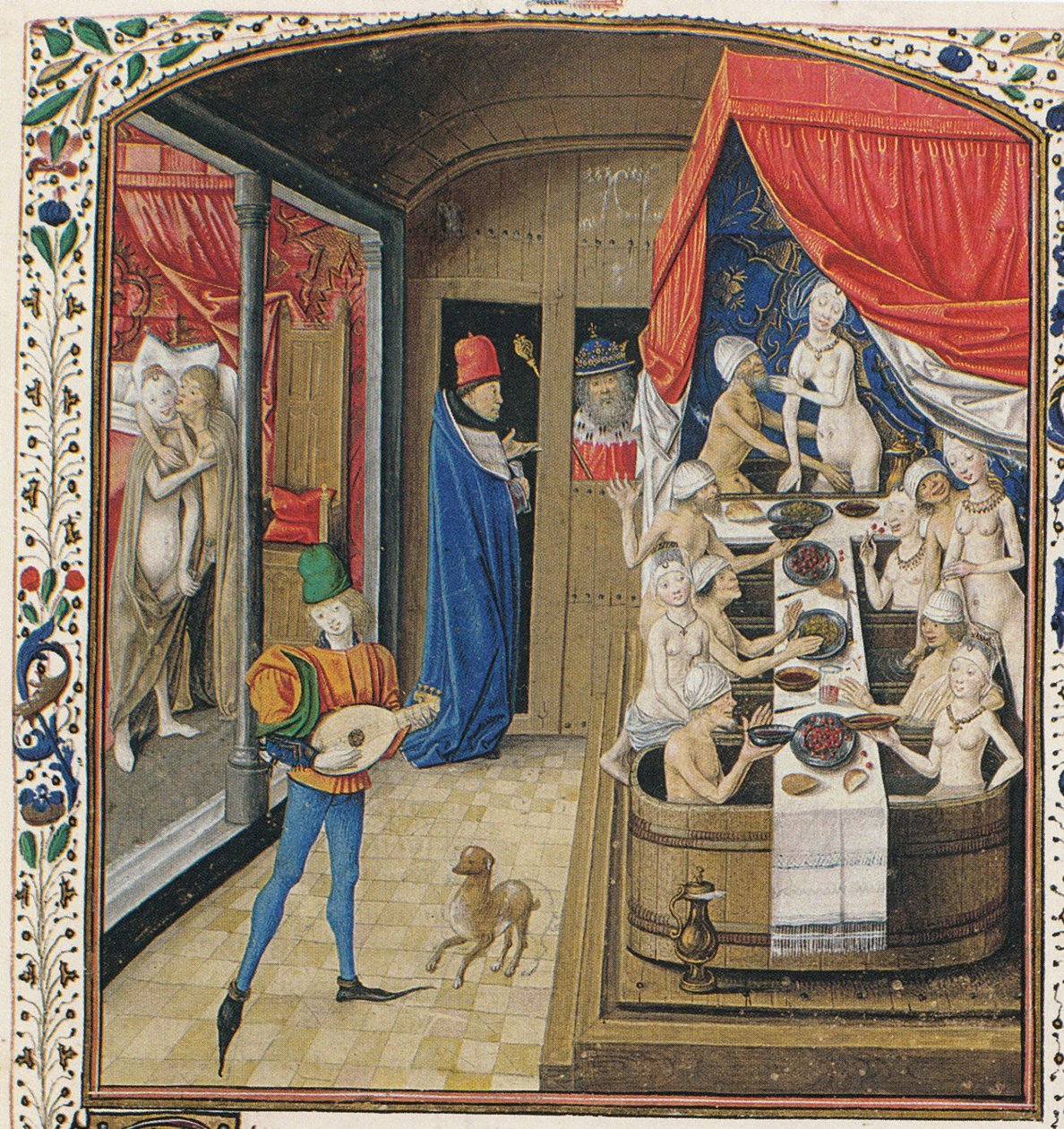 A Bathhouse. From Facta et dicta memorabilia by Valerius Maximus by Master of Anthony of Burgundy