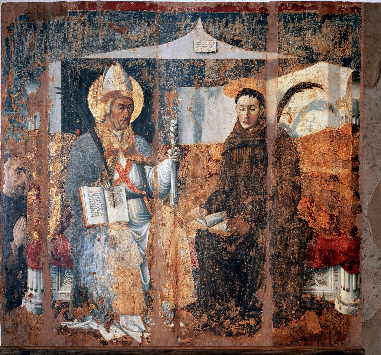 St Eleutherius of Tournai and St Placidus by Master of Cesio