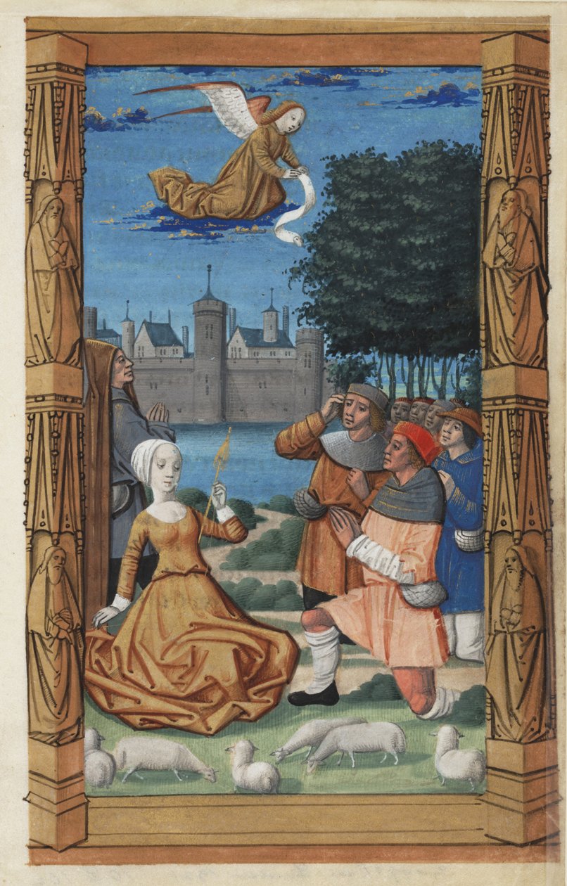 Annunciation to the Shepherds, from a Book of Hours, c.1485 by Master of Guillaume Lambert