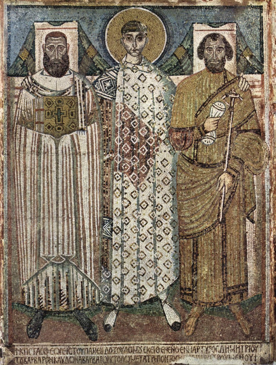 Saint Demetrius of Thessaloniki with the Donors, 6th-7th century by Master of Hagios Demetrios