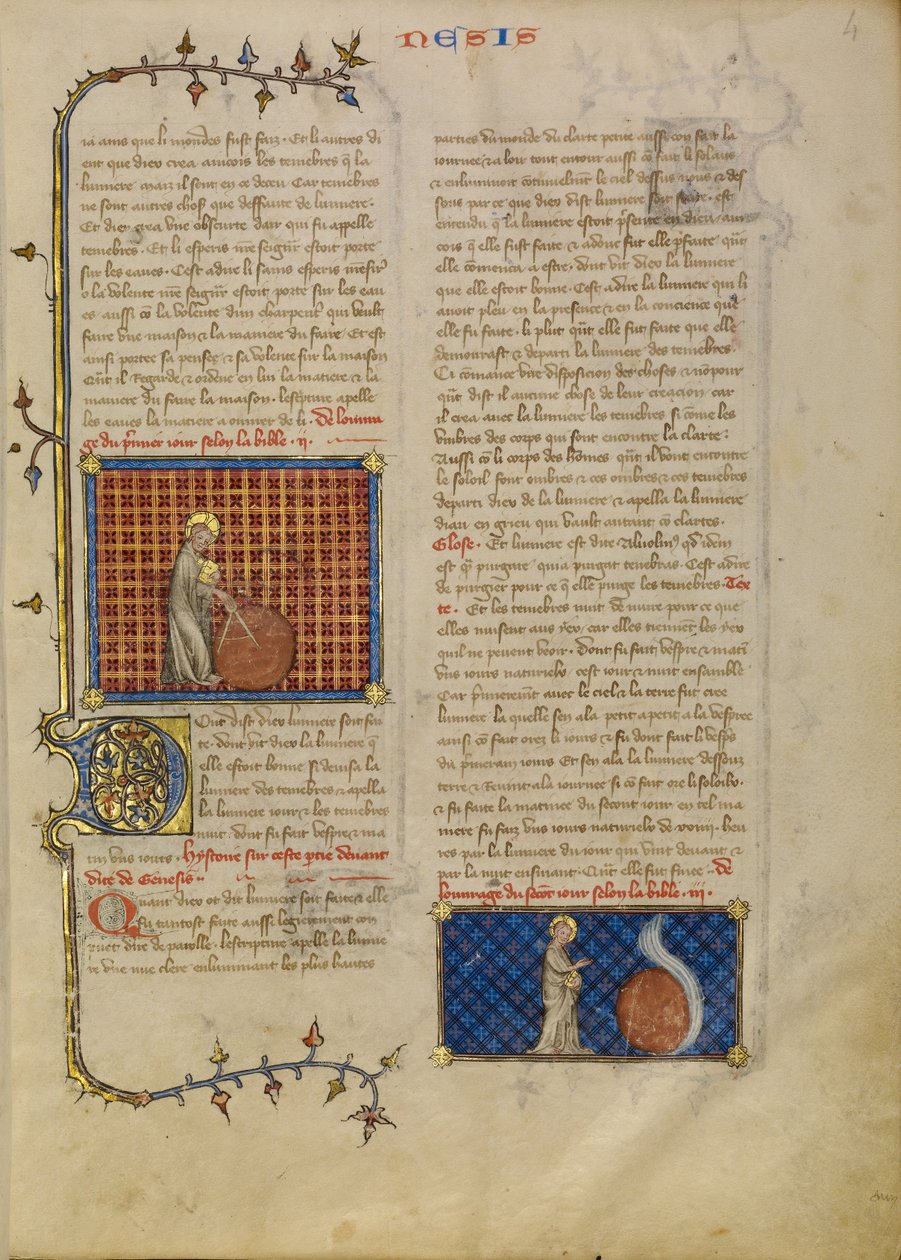 The Creation of the World; The Creation of the Heavens by Master of Jean de Mandeville