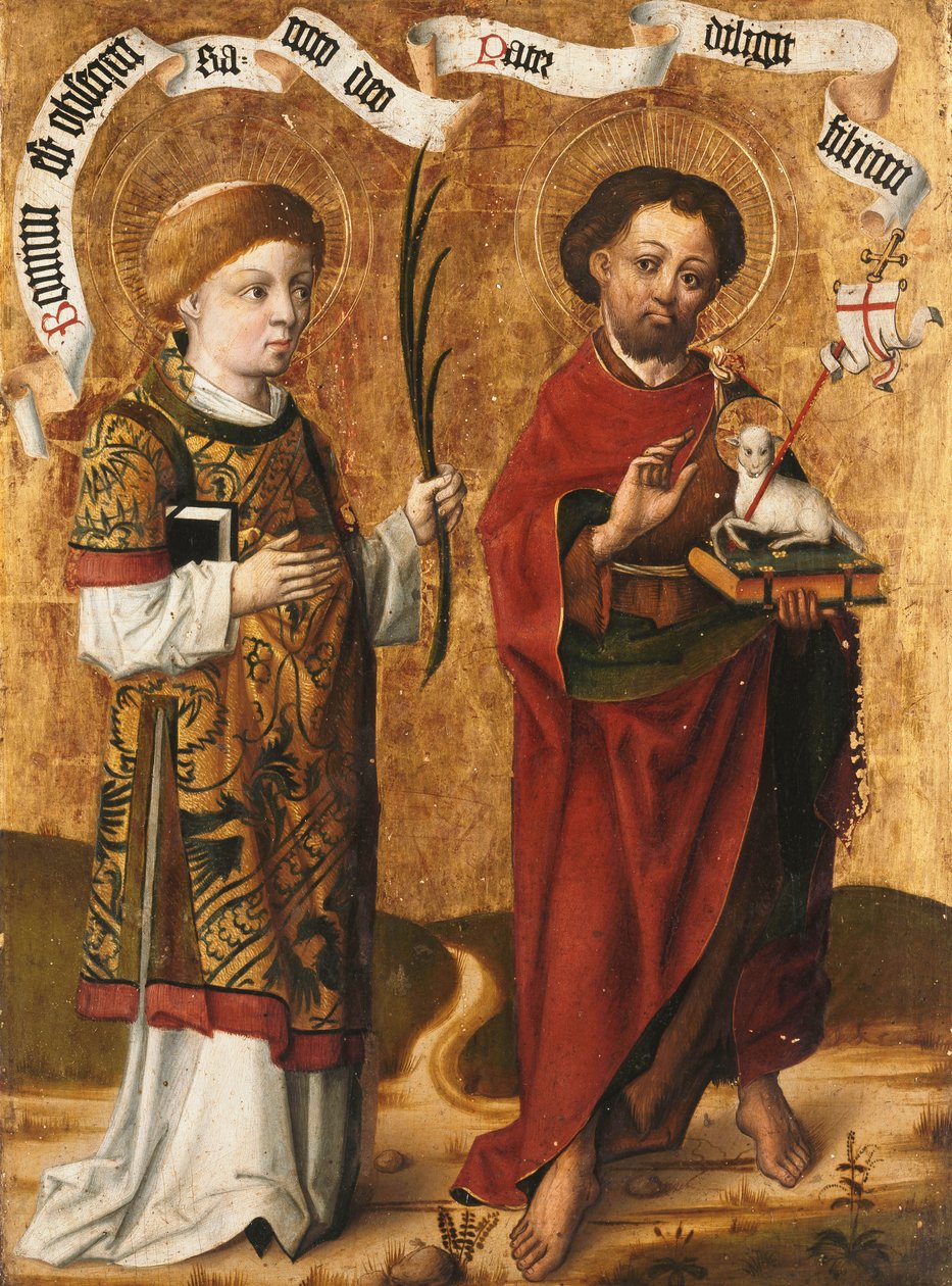 Saints Stephen and John the Baptist by Master of Liesborn
