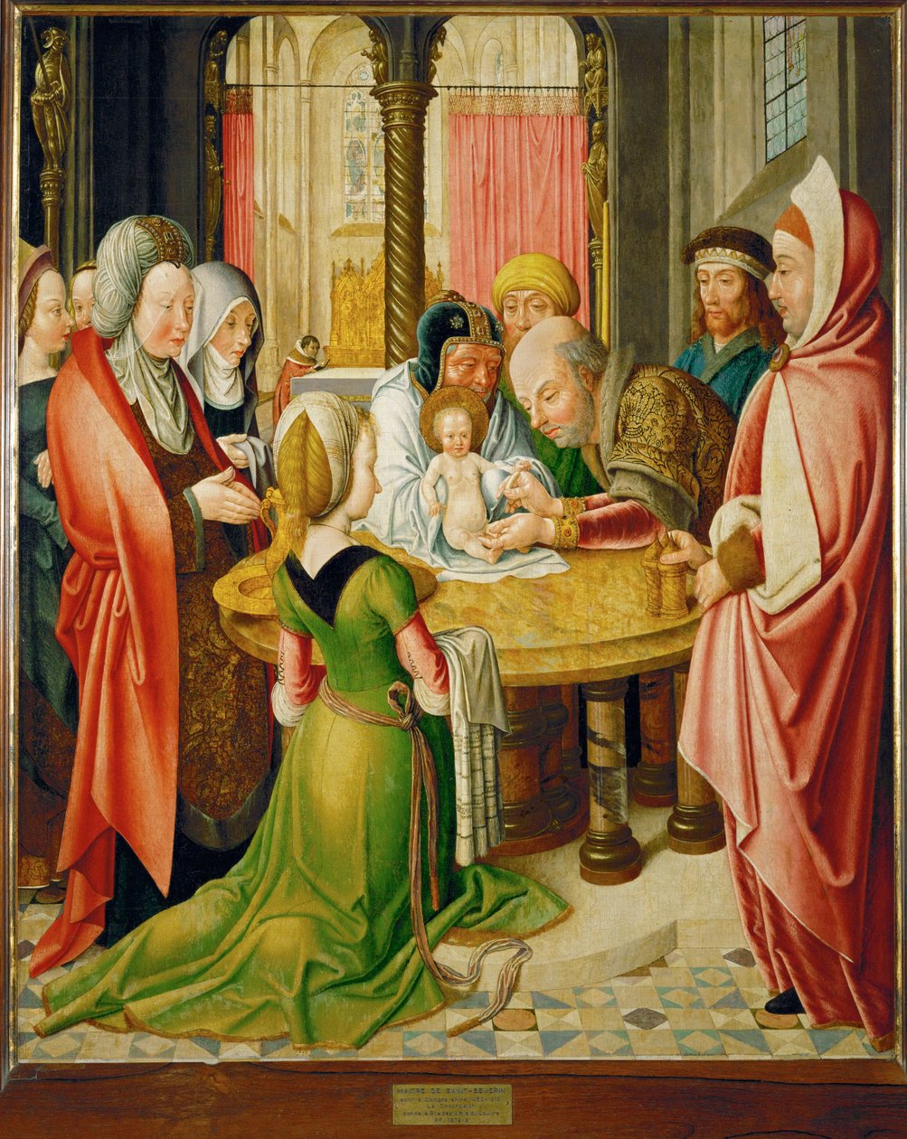 Circumcision, One of Two Panels from an Altar by Master of St. Severin
