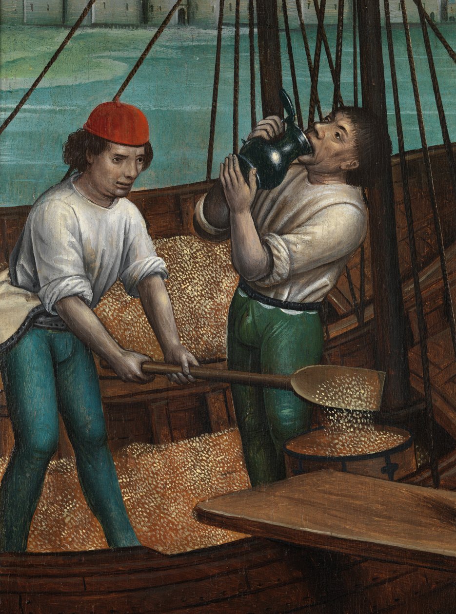 The Miracle of the Grain, from the Altarpiece of St. Nicholas, c.1486-93 (detail) by Master of The Legend of St. Lucy