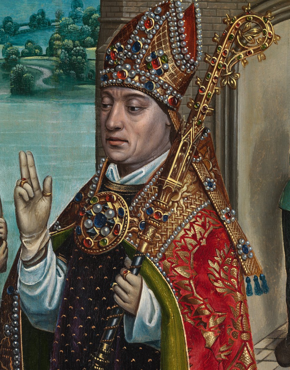 The Miracle of the Grain, from the Altarpiece of St. Nicholas, c.1486-93 (detail) by Master of The Legend of St. Lucy
