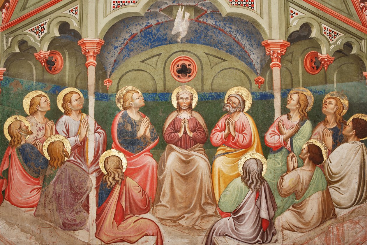 The Pentecost (detail) by Master of Vignola