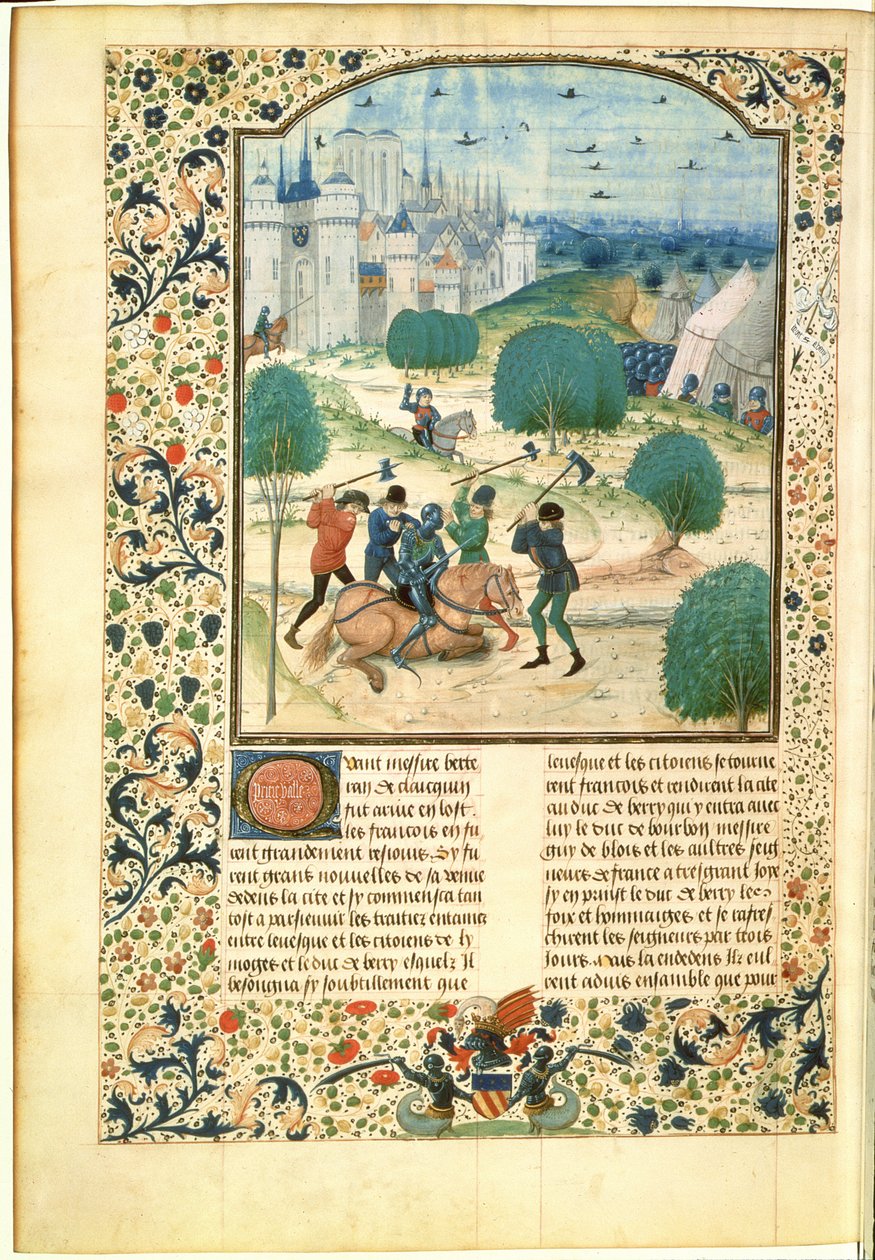 Miniature from Volume II of the Chronicle of England written by Jean de Wavrin, Lord of Forestel by Master of Wavrin