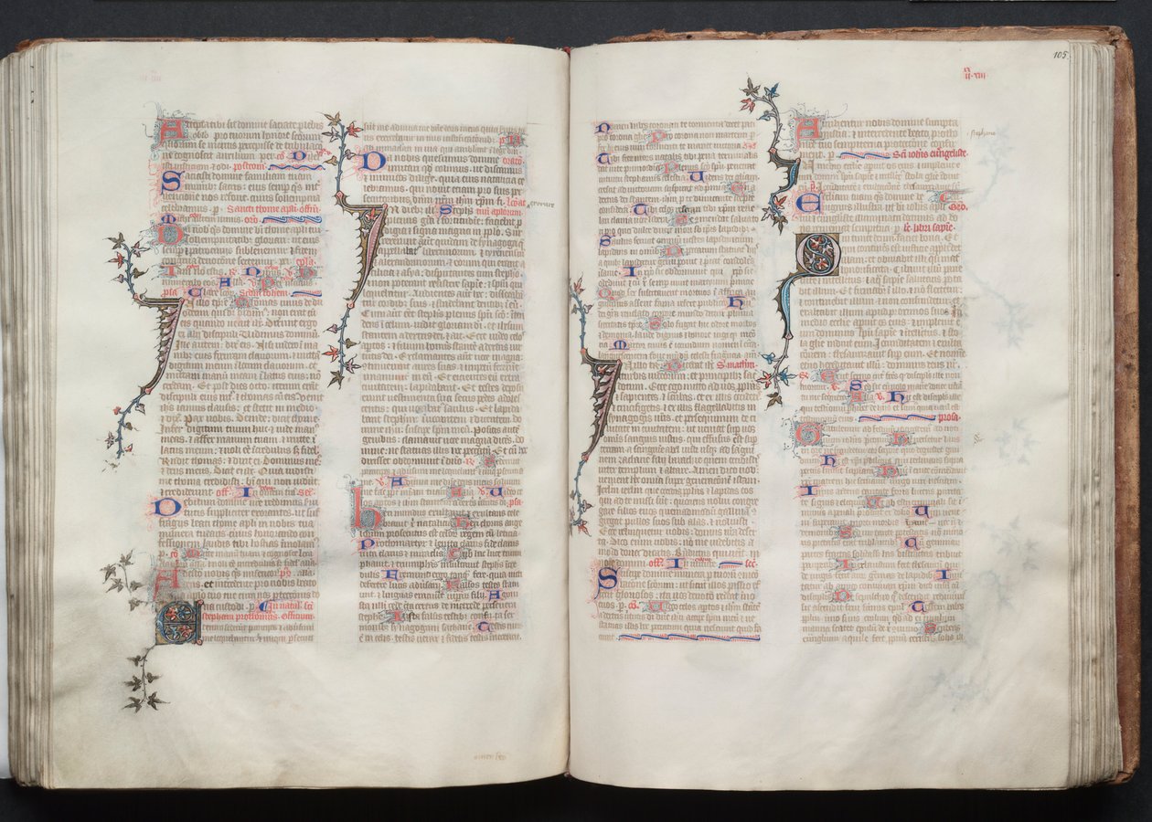 The Gotha Missal: Fol. 105r, Text by Master of the Boqueteaux