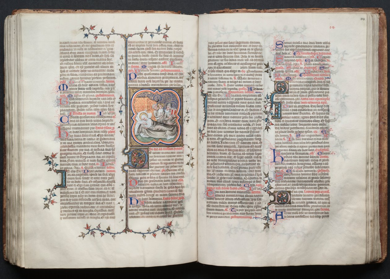 The Gotha Missal: Fol. 114r, Text by Master of the Boqueteaux