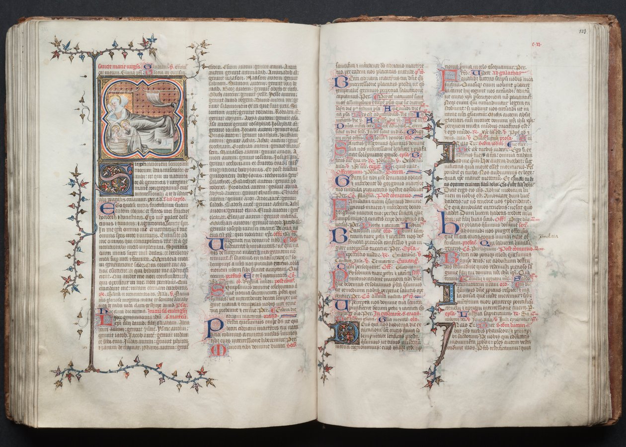 The Gotha Missal: Fol. 123r, Text by Master of the Boqueteaux