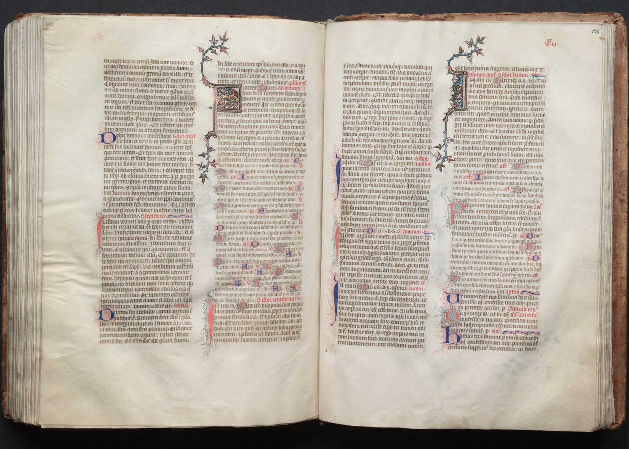 The Gotha Missal: Fol. 135r, Text by Master of the Boqueteaux
