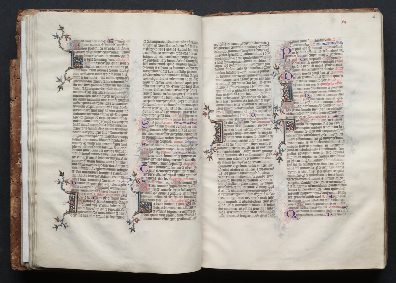 The Gotha Missal: Fol. 25v, Text by Master of the Boqueteaux