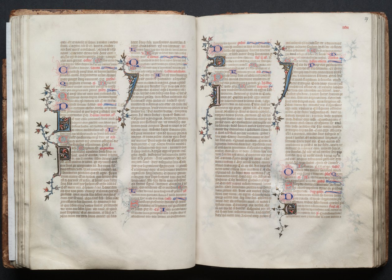 The Gotha Missal: Fol. 36v, Text by Master of the Boqueteaux