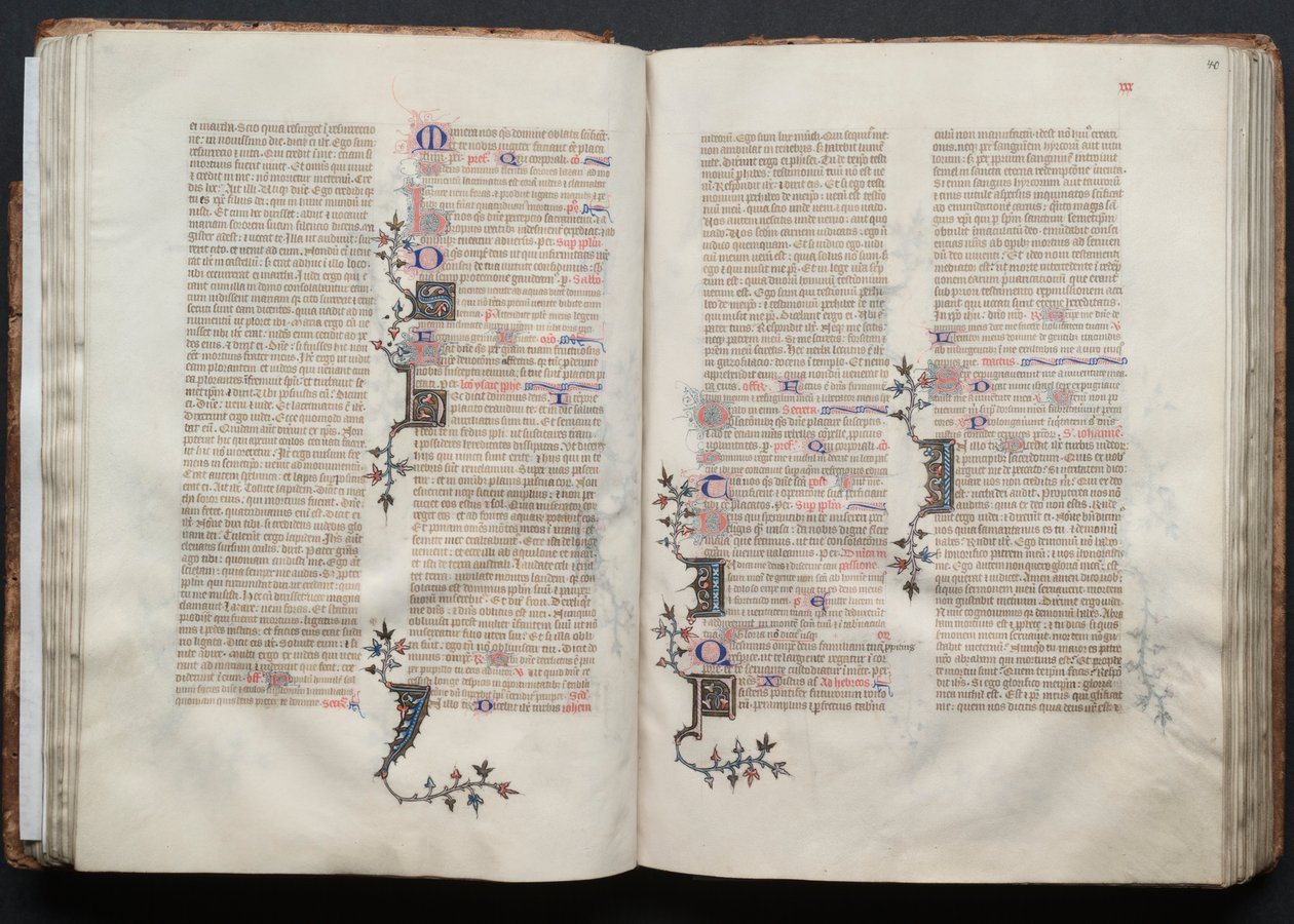 The Gotha Missal: Fol. 39v, Text by Master of the Boqueteaux