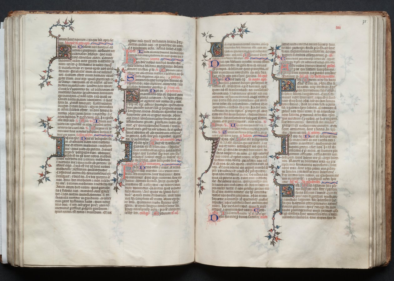 The Gotha Missal: Fol. 74v, Text by Master of the Boqueteaux