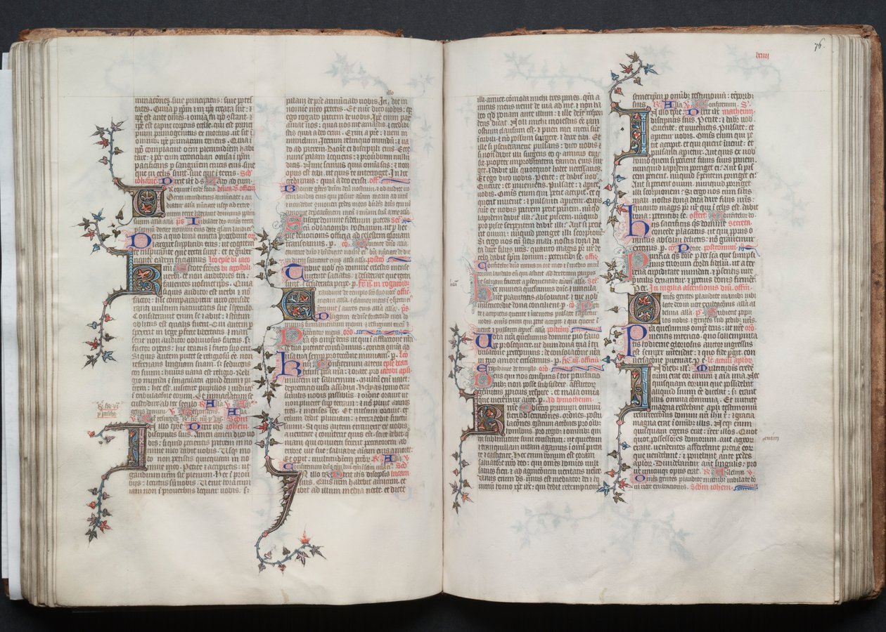 The Gotha Missal: Fol. 76r, Text by Master of the Boqueteaux