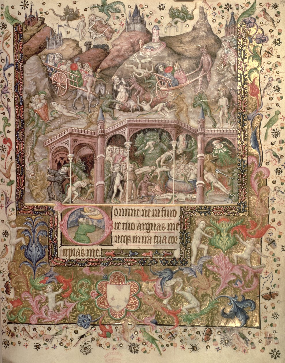 Vision of Hell (from a Book of Hours, c.1407) by Master of the Brussels Initials