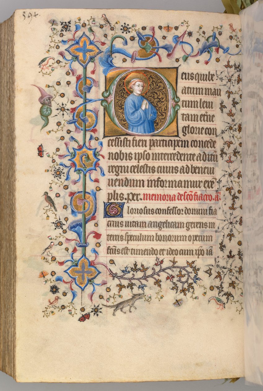 Hours of Charles the Noble, King of Navarre (1361-1425): fol. 291v, Text by Master of the Brussels Initials and Associates
